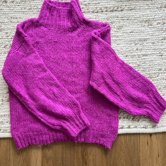 Line & dot Bennett sweater in Plum - Picture 4 of 6